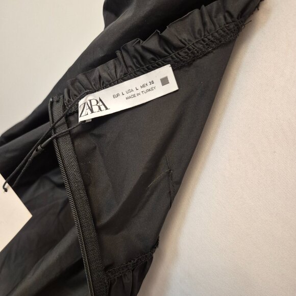 Zara New Romantic Bohemian Black Dress With puff Sleeve - Picture 5 of 9